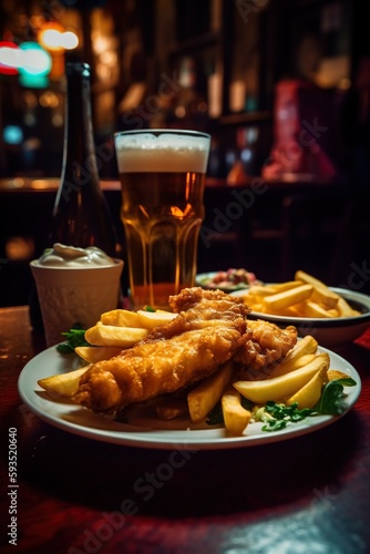 Classic British Fish and Chips Delight photo