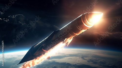 Rocket Launched into Space: A Spectacular Image