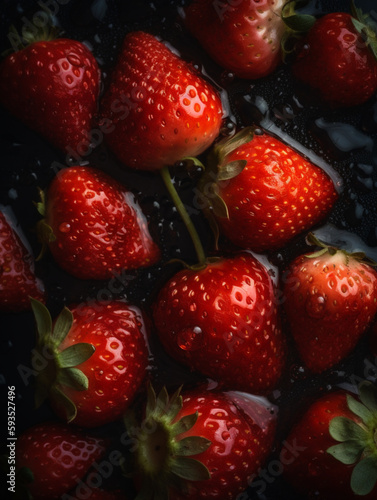 delicious red strawberries