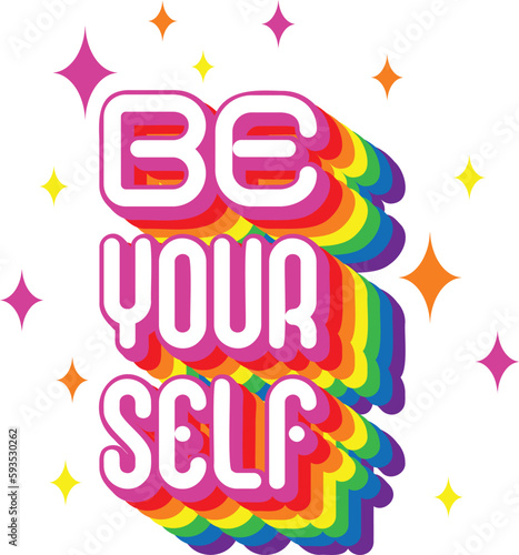 Pride LGBT symbols. Pride month, LGBTQ plus community festival illustration.