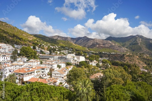 The spanish white washed village of Mijas pueblo, Andalusia, Malaga province, Spain