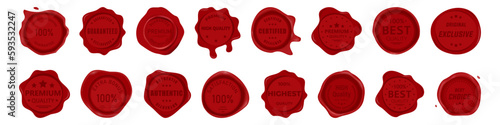 Sealing wax collection with premium quality, certified, best choice. Set of red sealing wax