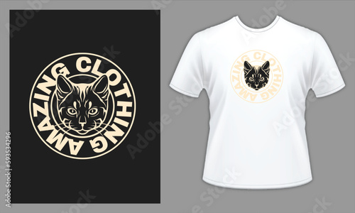 Cat Stay Focus T-shirt, Cat Tattoo Studio T-shirt, t-shirt and apparel trendy design, elegant and classic design source, vectors for T-shirts designs, graphics resource for t shirt, t shirt graphics 
