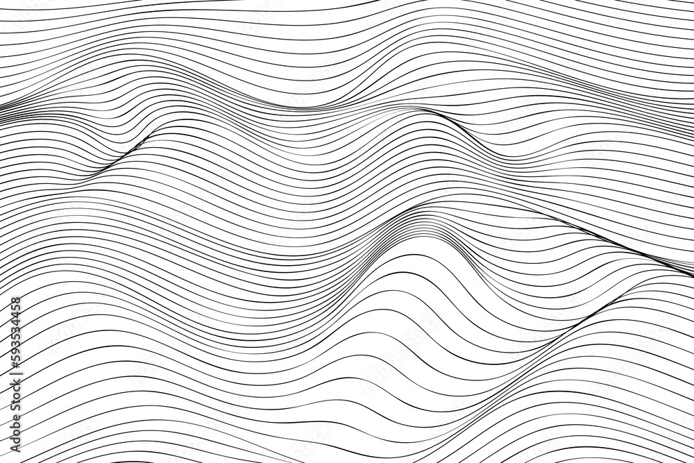 Wave Lines Pattern Abstract Background. Vector Wave Lines Pattern Abstract Background. Vector