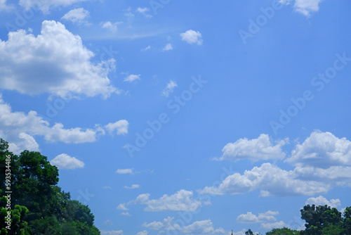 blue sky with clouds © hujan