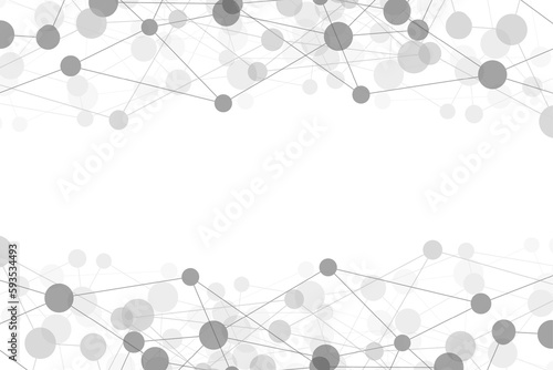 Abstract Technology Connection Frame Background. Vector Illustration