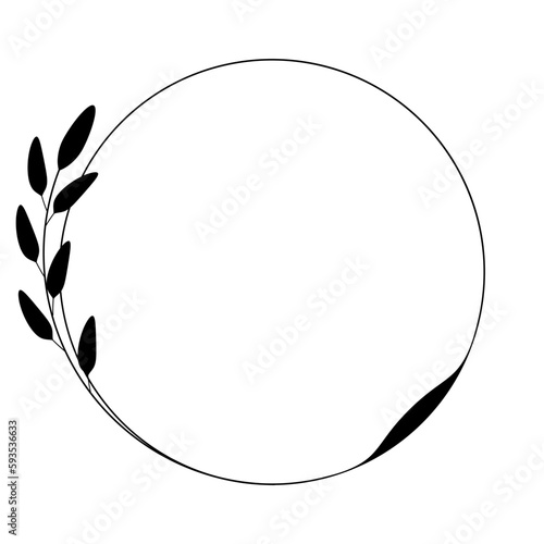 Leaves Circle Frame