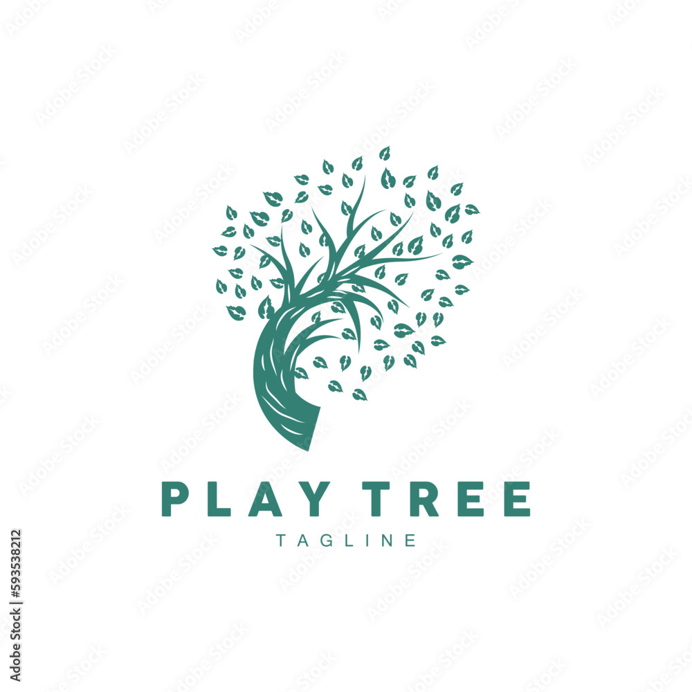 Tree Logo Design, Playground Vector, Education Tree Icon Tree Logo Design, Playground Vector, Education Tree Icon