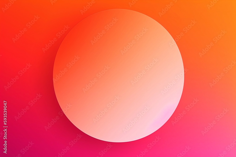 a pink and orange two tone gradient circle. generative AI a pink and orange two tone gradient circle. generative AI