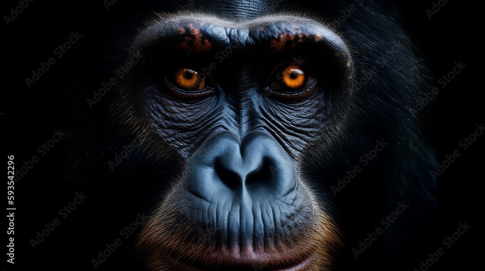 close up of an Ape close up of an Ape