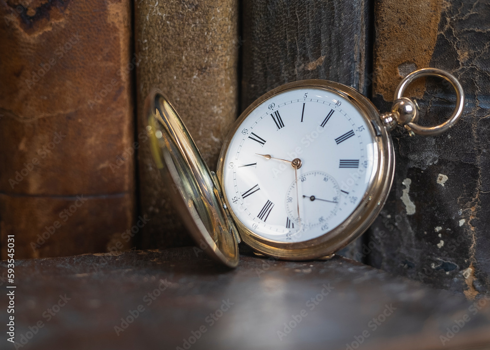 Gold pocket watch Gold pocket watch