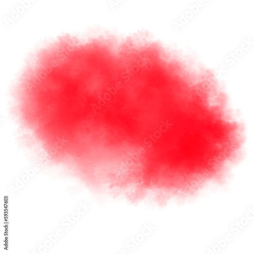 Abstract artistic powder paint. Motion of abstract red dust. red smoke. Watercolor spot.