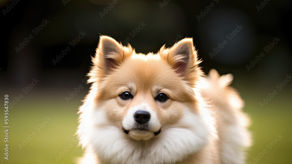 Icelandic sheepdog in the wild Icelandic sheepdog in the wild