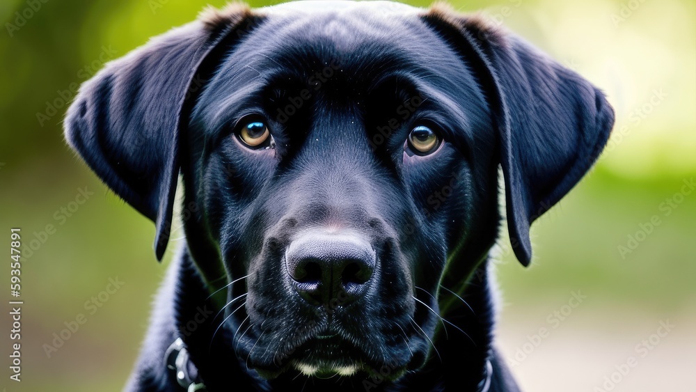 black labrador retriever on a green background black labrador retriever on a green background