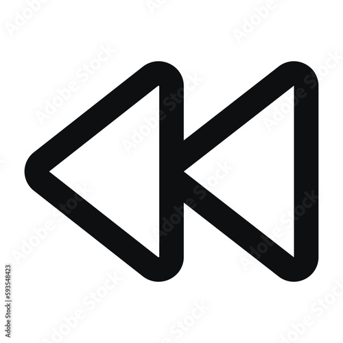 fast backward icon