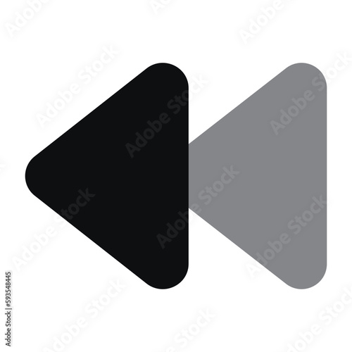 fast backward icon
