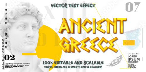 Art posters. Drawings and geometric shapes. Exhibition of painting. Abstract. Antique statues. Set of vector illustration.