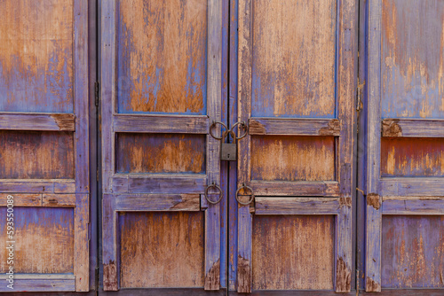 old wooden door