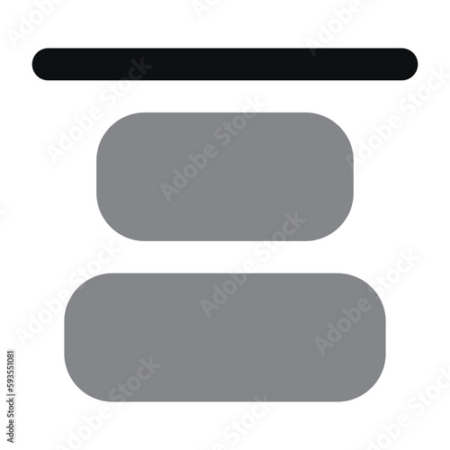 Free Download vertical align top icon - GFXLoad