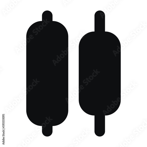 horizontal distribute center icon