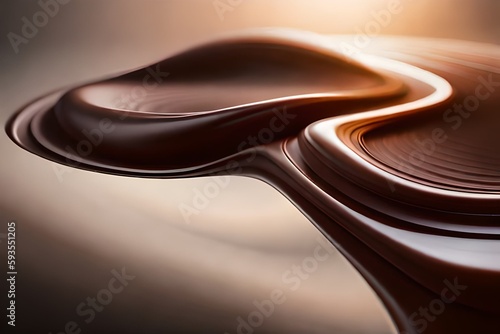 Chocolate background, Chocolate texture, Generative AI