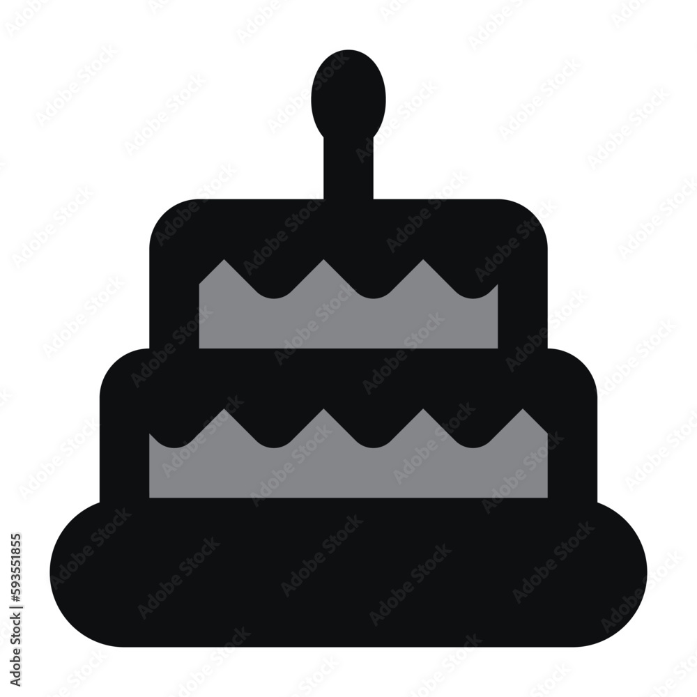 birthday cake icon for web ui design birthday cake icon for web ui design