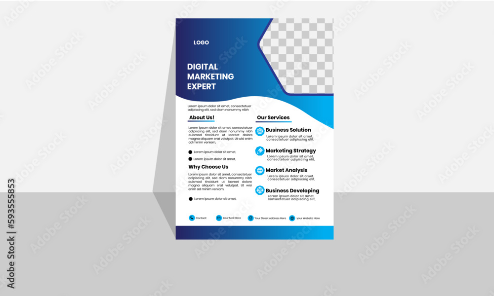 Corporate & digital Business Flyer Layout Corporate & digital Business Flyer Layout