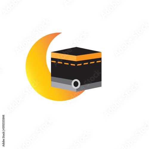 KAKBAH icon design template vector photo