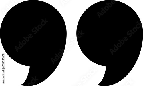 Quotation marks collection. Black quotes . Speech mark symbol. 