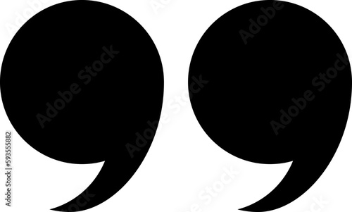 Quotation marks collection. Black quotes . Speech mark symbol.  photo