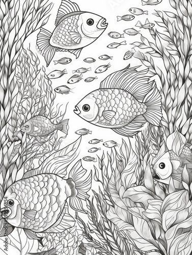 Adult Coloring Pages Robots, Factories, Animals, Women, and Cake AI Generated

