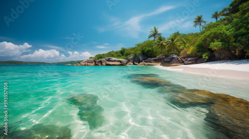 tropical paradise beach