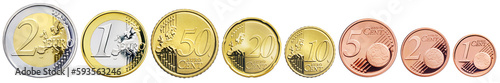 Euro Münzen  Euro coins photo