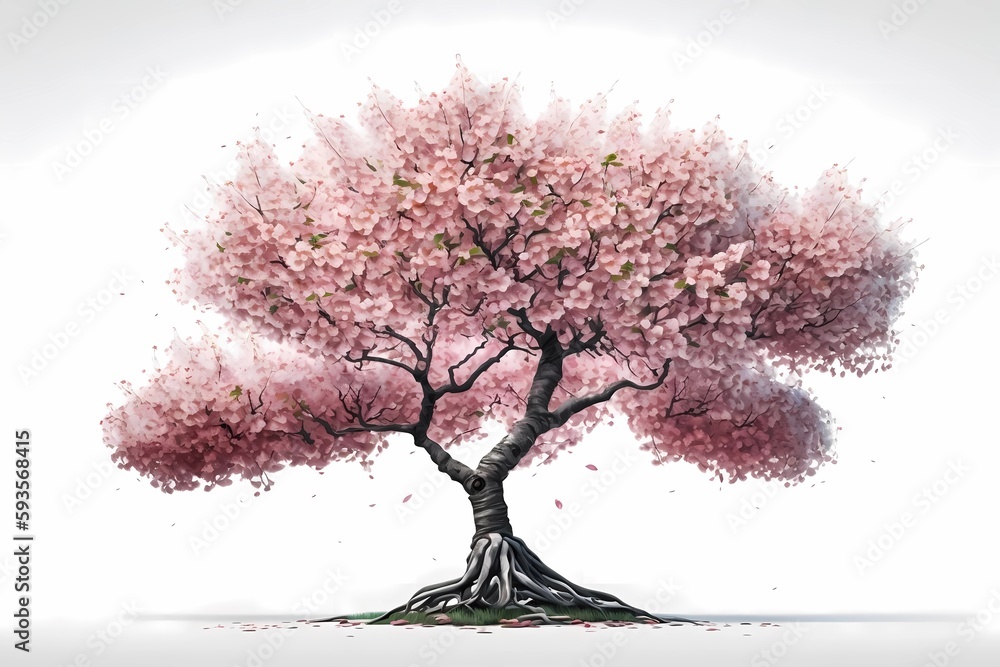 Obraz premium Tree isolated on white background