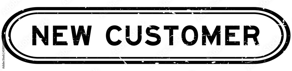 Grunge black new customer word rubber seal stamp on white background Grunge black new customer word rubber seal stamp on white background