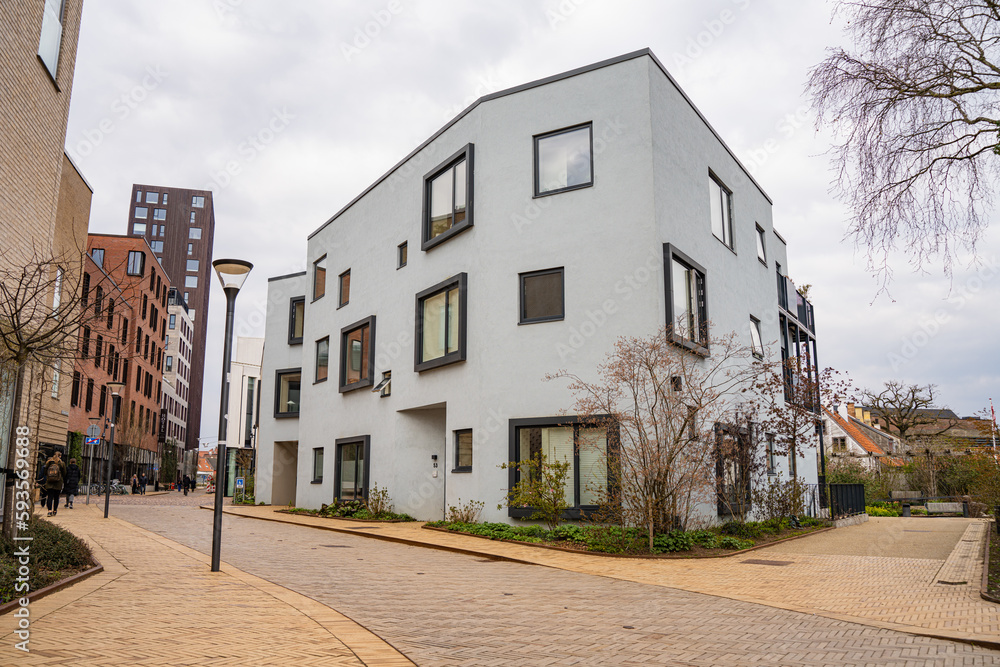 Modern building complex in Odense