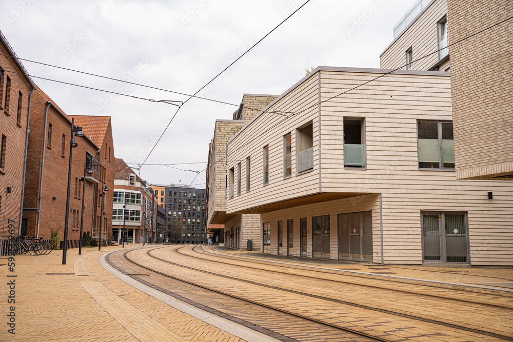 Modern building complex in Odense