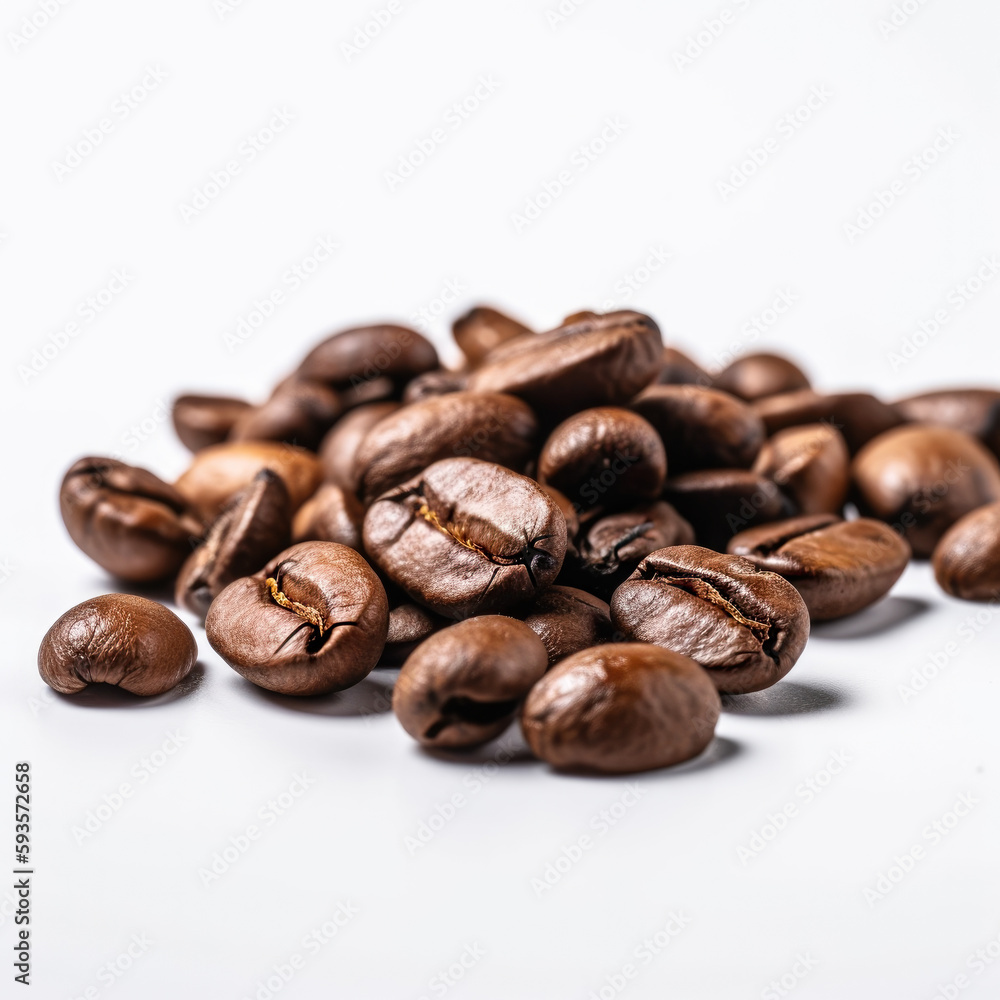 Fototapeta premium raosted coffee beans, AI generated image