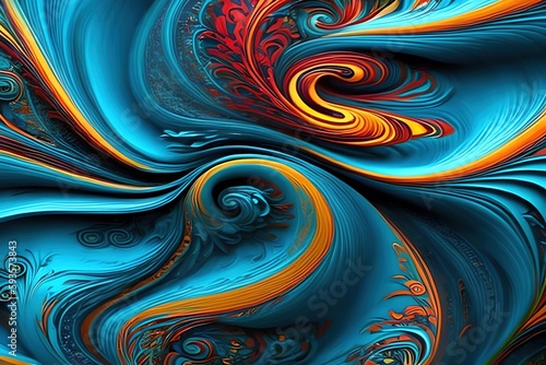 Howling Vortex of Intricate and Wild Swirls: Stunning High Definition Wallpaper for Your Screens