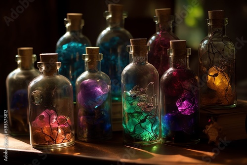 Fantasy in bottles. Generative AI