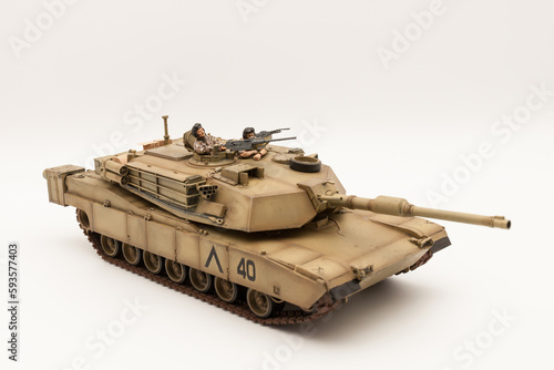 American M1A1 Abrams 120 mm Main Battle Tank Scale Model photo