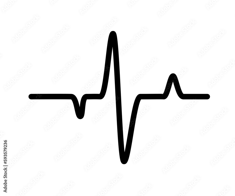 Fototapeta premium heart rhythm graph Checking your heartbeat for diagnosis