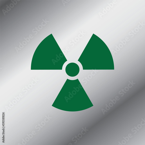 Radioactive Danger Warning Sign Symbol
