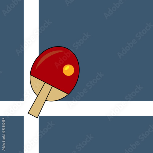 ping pong racket and ball - world table tennis day