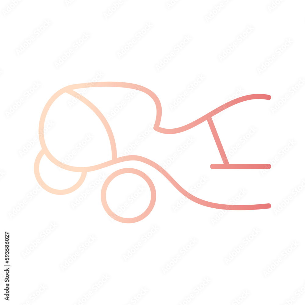 woman massage spa gradient outline icon vector illustration woman massage spa gradient outline icon vector illustration