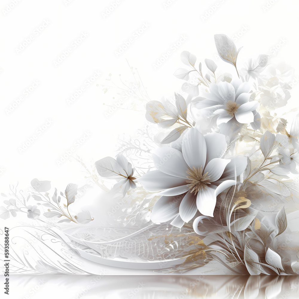 Obraz premium Simple white background