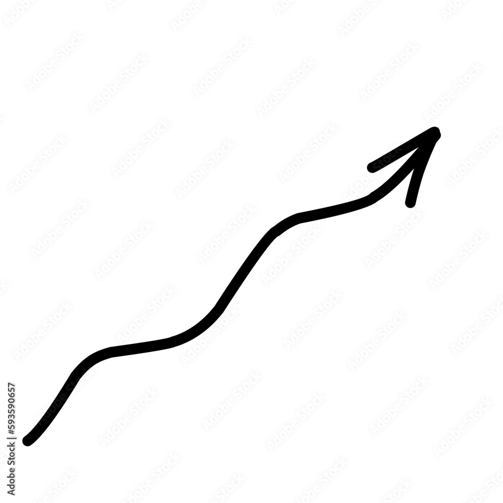 Arrow line vector
