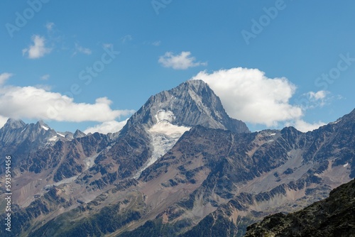 Mount Bietschhorn in switzerland wallis.