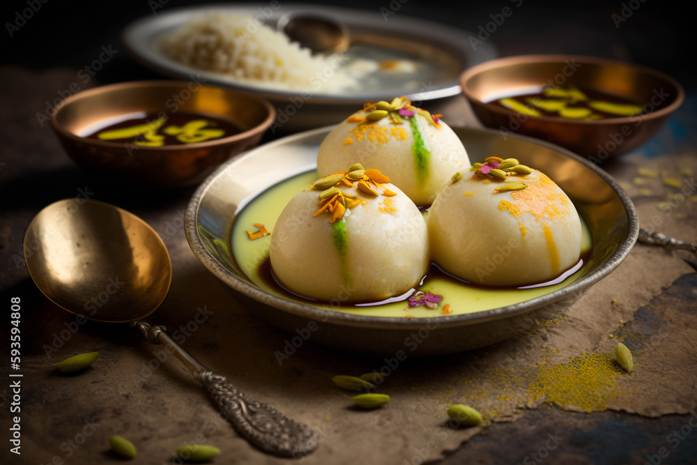 Rasgulla is a one of famous Indian sweet made by Pure Cow milk. This sweet is served chilled and has soft-spongy texure. with the divine aroma of cardamom and Saffron Rasgulla is a one of famous Indian sweet made by Pure Cow milk. This sweet is served chilled and has soft-spongy texure. with the divine aroma of cardamom and Saffron