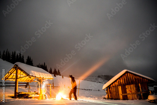 Night in Carpathians